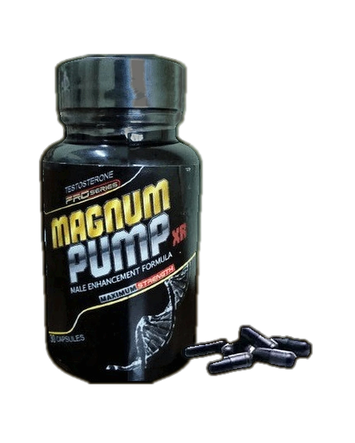Magnum Pump XR Testosterone Pro Series Male Enhancement Formula Maximum Strength — 30 Black Capsules Official Onyxman Malaysia Bottle (RM 159)
